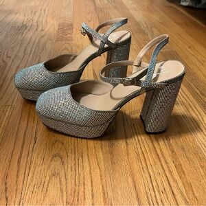 Rhinestone Platform Heels